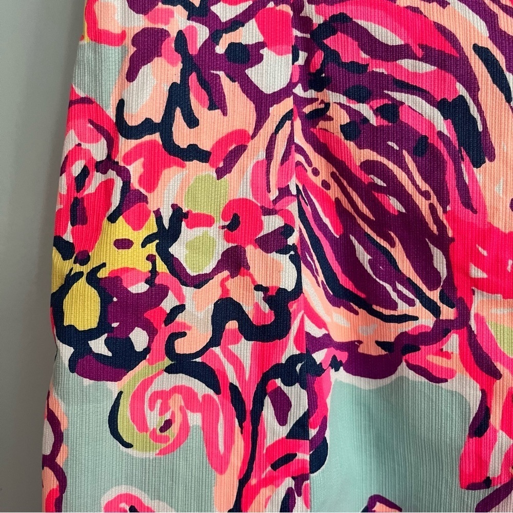 Lilly Pulitzer Shelli Dress Size 6 Tie Back  Pink Blue - Picture 5 of 16